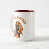 コーヒートラッカー犬 ツートーンマグカップ (正面左)