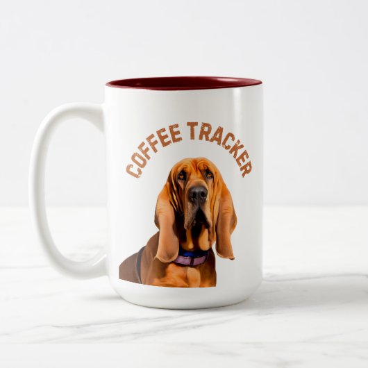 コーヒートラッカー犬 ツートーンマグカップ (左)