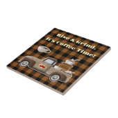 コーヒートラックのセラミックタイルの上げ粉砕 タイル (側面)