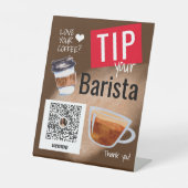 コーヒートラックコーヒーバリスタペデスタルサイン 台座サイン (正面)