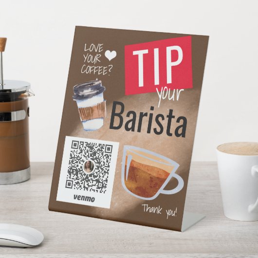 コーヒートラックコーヒーバリスタペデスタルサイン 台座サイン (インサイチュ)