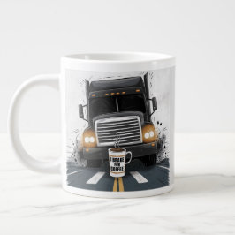 コーヒートラック車用ブレーキテーマ ジャンボコーヒーマグカップ