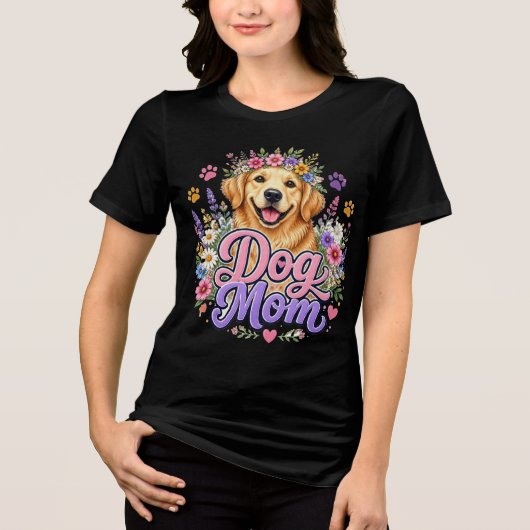 コーヒードッグ リピート 面白い犬好きデザイン トライブレンドTシャツ (正面)
