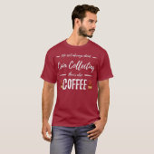コーヒードリンカーコイン回収コレクおもしろいター Tシャツ (正面フル)