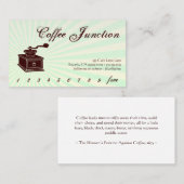 コーヒードリンクパンチ/ロイヤリティカード ロイヤリティカード (正面/裏面)