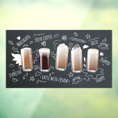 コーヒードリンクリアルなコーヒーショップシャルボード ウィンドウサイン (シート3)