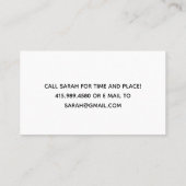 コーヒードリンク月例会メンバーカード コーリングカード (裏面)