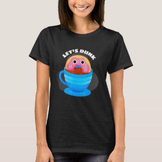 コーヒードーナツをドンクしようとする冗談 Tシャツ