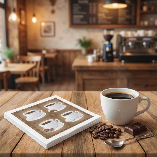 コーヒーナプキンセット スタンダードランチョンナプキン