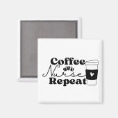 コーヒーナース反復 マグネット (正面/裏面)