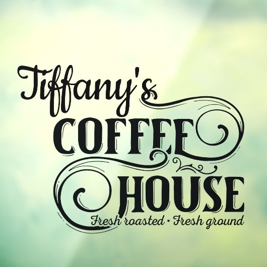 コーヒーハウスカスタムビジネス ウィンドウサイン (シート3)