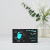 コーヒーハウスカフェカスタマイズ可能な名刺 名刺 (スタンド正面)