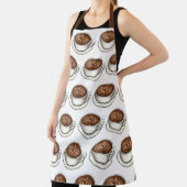 コーヒーハウスショップカプチーノラテアートカップカフェ エプロン (インサイチュ)