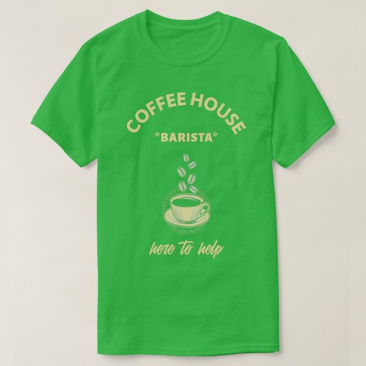 コーヒーハウスバリスタ2 Tシャツ (デザイン正面)