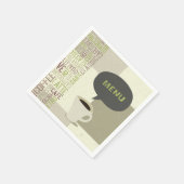 コーヒーハウスメニュー紙ナプキンス スタンダードカクテルナプキン (角)