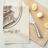 コーヒーハウス冷蔵コーヒー焙煎会社 キッチンタオル (四つ折り)