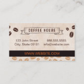 コーヒーハウス豆名刺 名刺 (裏面)