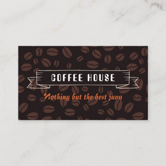 コーヒーハウス豆名刺 名刺 (正面)