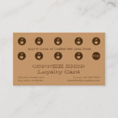 コーヒーハウス/ショップロイヤリティカード ロイヤリティカード (正面)