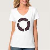 コーヒーハッスルリピートやる気を起こさせるタイポグラフィ Tシャツ (正面)