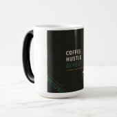 コーヒーハッスル繰り返し | 引用文やる気を起こさせるマグ モーフィングマグカップ (正面左)