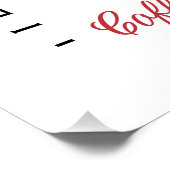 コーヒーハッピーバレンタインデー おもしろい ポスター (コーナー)