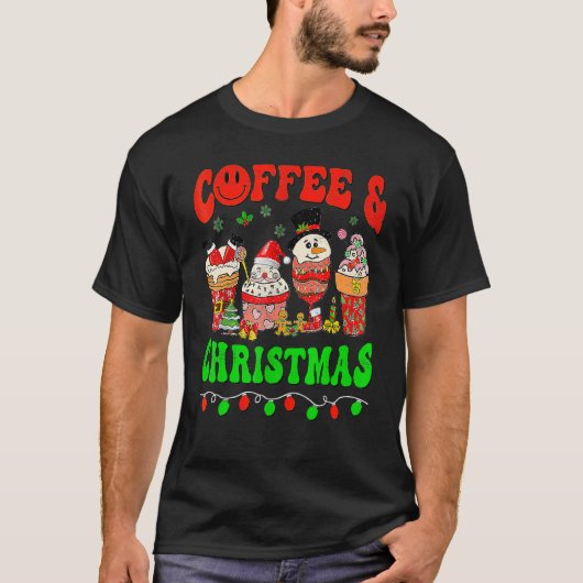 コーヒーハロウィーンクリスマスコーヒーラバーズラテCoz Tシャツ (正面)