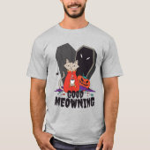 コーヒーハロウィーン猫 Tシャツ (正面)