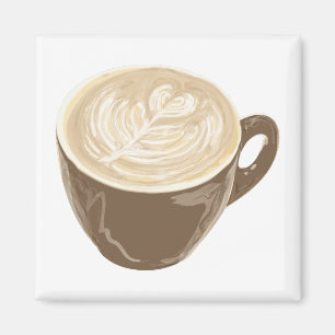 コーヒーハートの芸術 マグネット