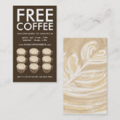 コーヒーハートの芸術 ロイヤリティカード (正面/裏面)