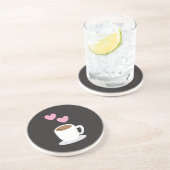 コーヒーハートオンブラック コースター (側面)