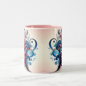 コーヒーハートマグ ツートーンマグカップ (中央)