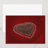 コーヒーハート招待状 招待状 (正面/裏面)