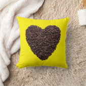 コーヒーハート クッション (ブランケット)