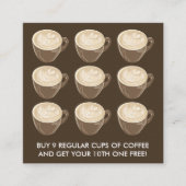 コーヒーハート スクエア名刺 (正面)