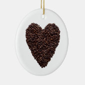 コーヒーハート セラミックオーナメント (右)