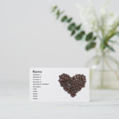 コーヒーハート 名刺 (スタンド正面)