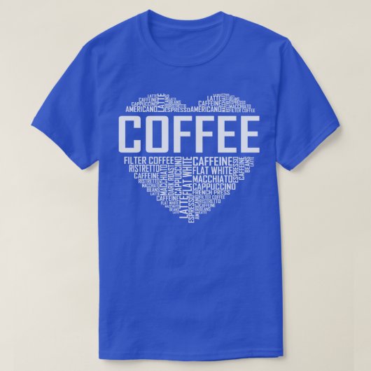 コーヒーハート Tシャツ (デザイン正面)