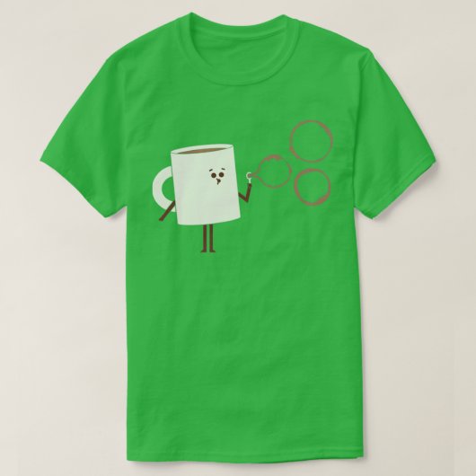 コーヒーバブル Tシャツ (デザイン正面)