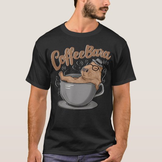 コーヒーバラ コーヒー飲み Tシャツ (正面)