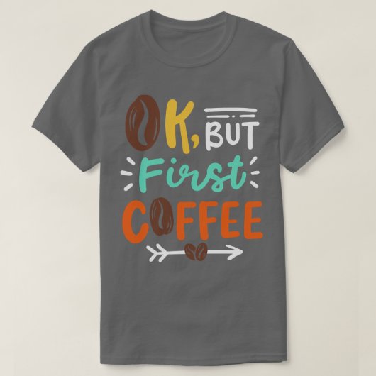 コーヒーバリスタコーヒー恋人1 Tシャツ (デザイン正面)