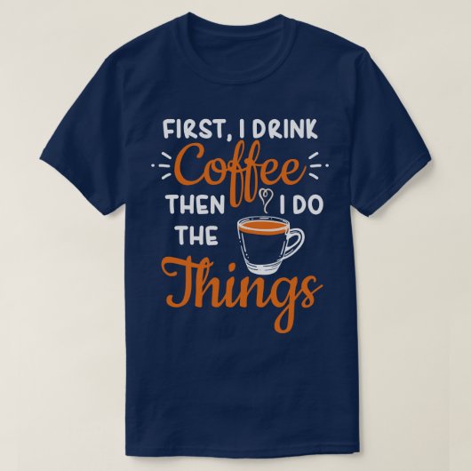 コーヒーバリスタコーヒー恋人4 Tシャツ (デザイン正面)