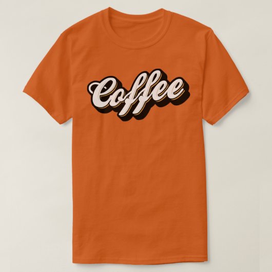 コーヒーバリスタタイプ Tシャツ (デザイン正面)