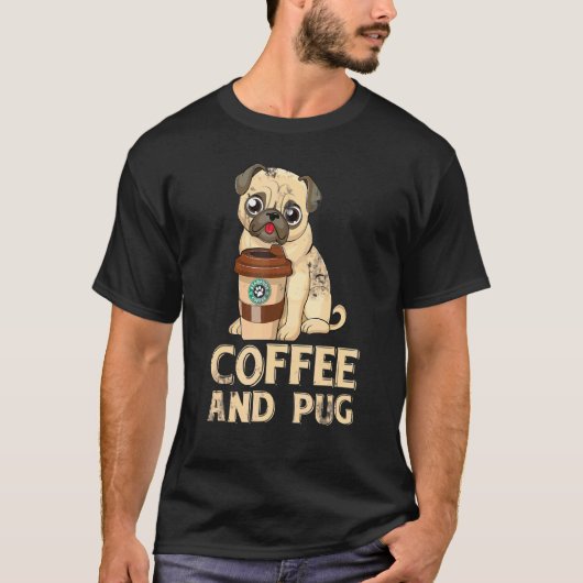コーヒーバリスタパグ Tシャツ (正面)