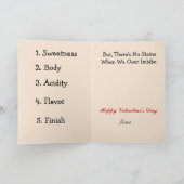 コーヒーバレンタインデーカード カード (内部)