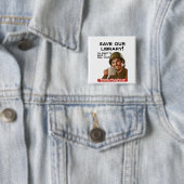 コーヒーバーの正方形のバッジ 缶バッジ (インサイチュ)