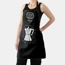 コーヒーバーイタリアンモカポットカスタムロゴブラック