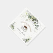 コーヒーバーウェディングシャワー スタンダードカクテルナプキン (角)