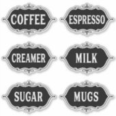 コーヒーバーシール シール (正面)