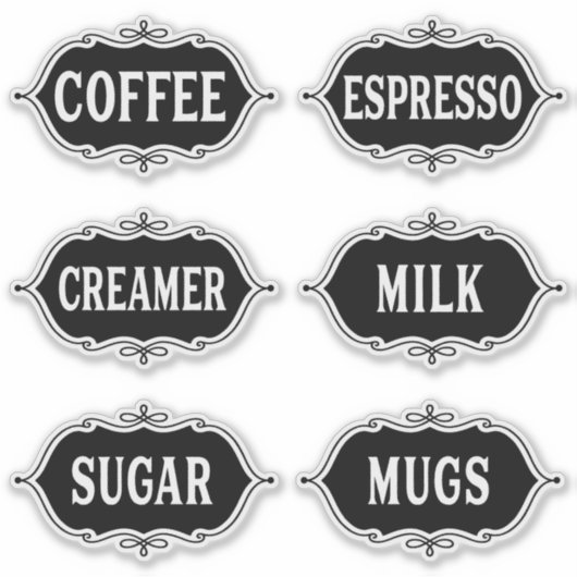 コーヒーバーシール シール (正面)